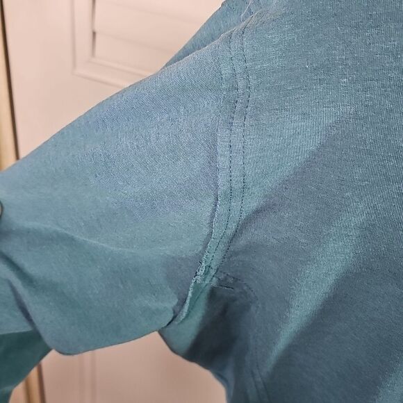 Jacket Casual Lightweight By Eddie Bauer Blue 65 Percent Cotton Size XL - Picture 3 of 7